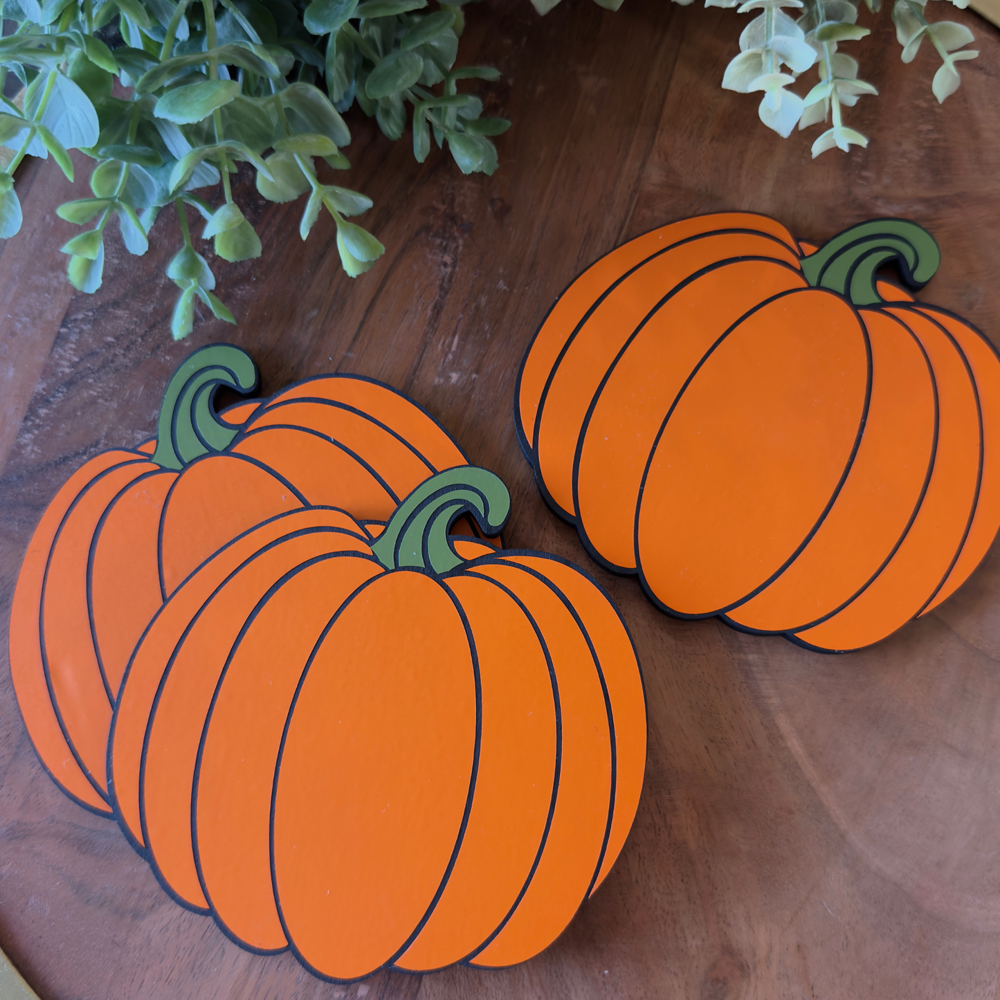 Pumpkin Wooden Coasters