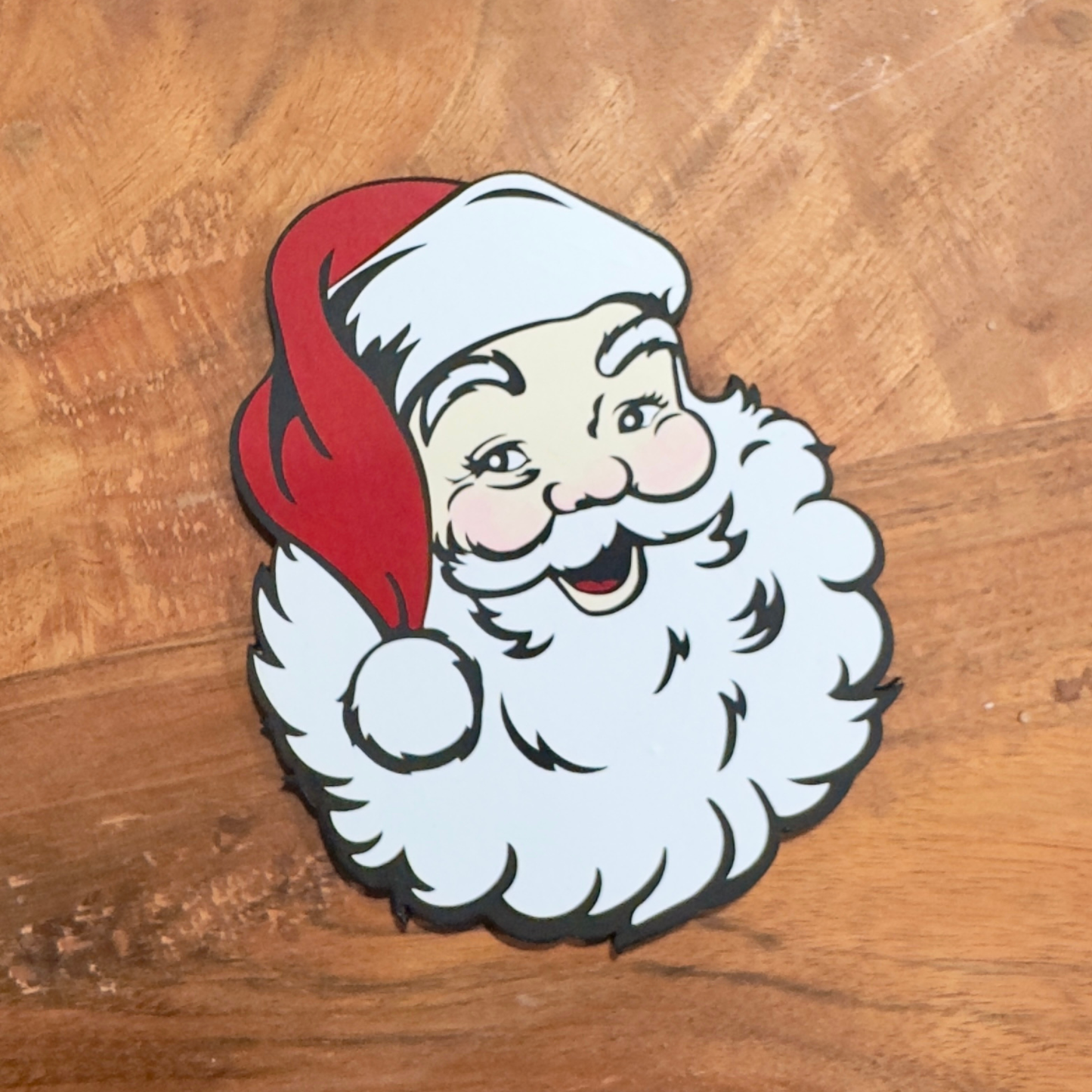 Jolly Santa Wooden Coasters
